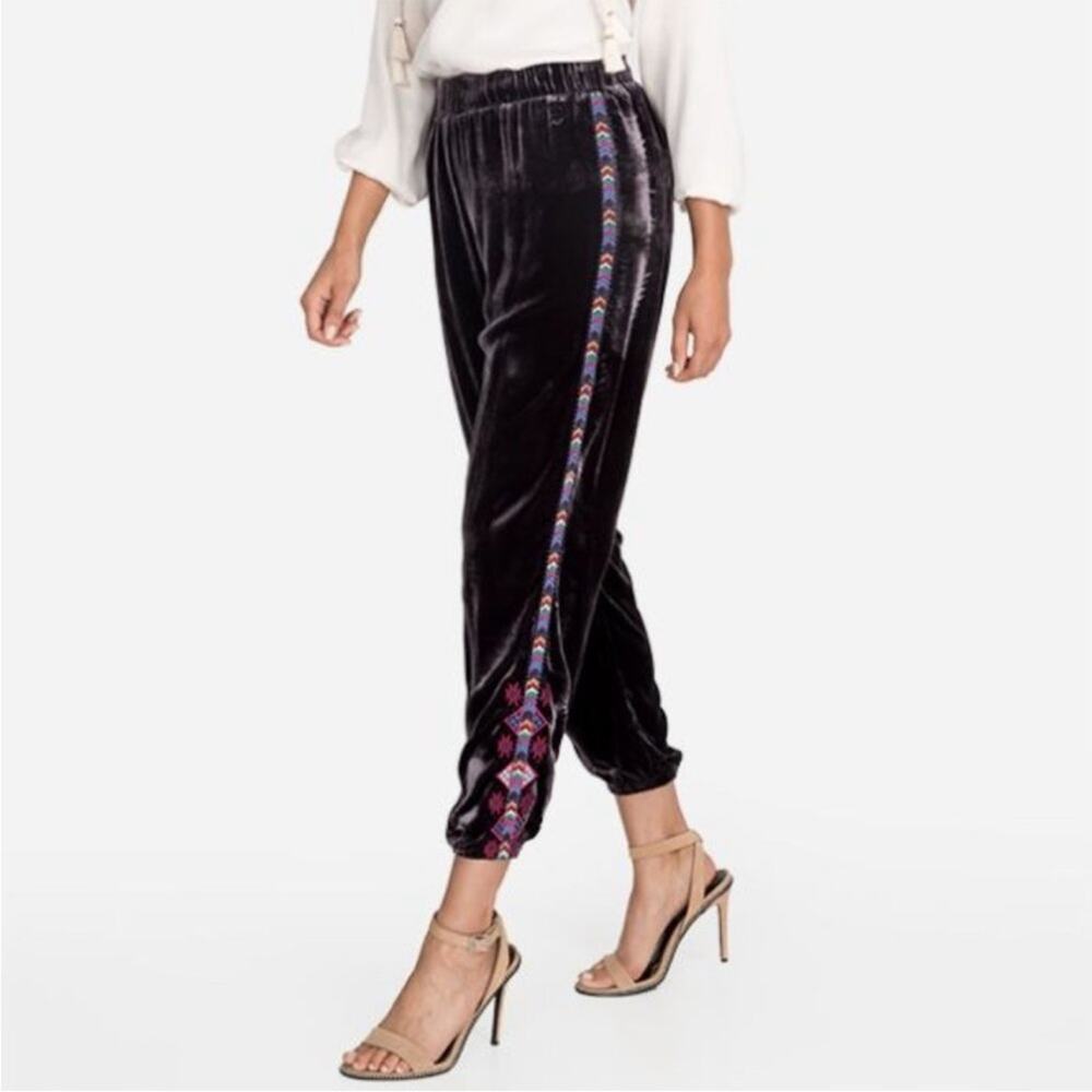 Johnny Was Ruah Velvet Joggers